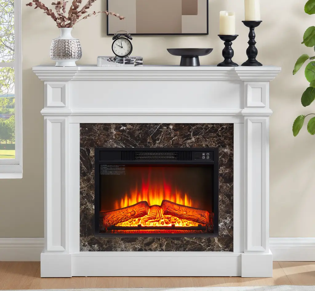 Electric Fireplace Mantel Fireplace Heater Freestanding yilong furniture