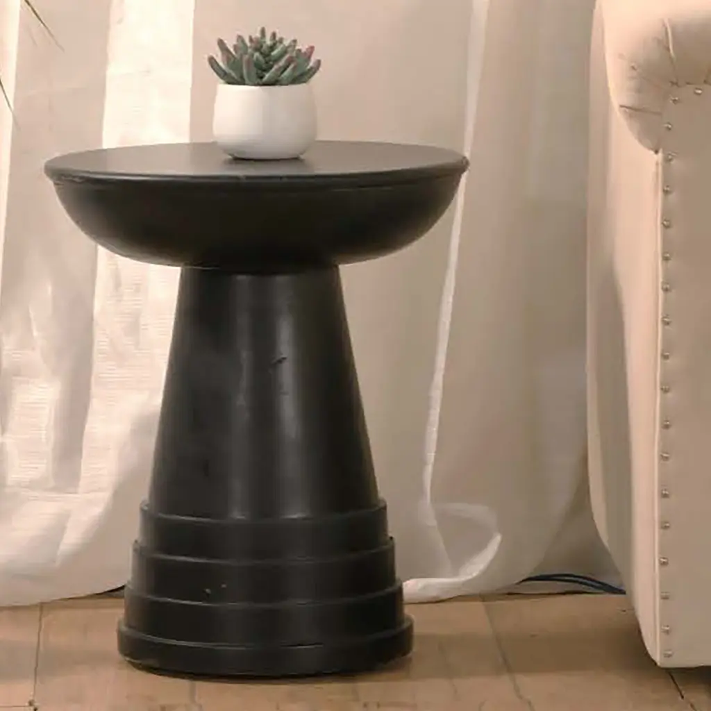 Classic 16 Inch Solid Timber Round Side End Table Living Room Sofa Side Table kanepe