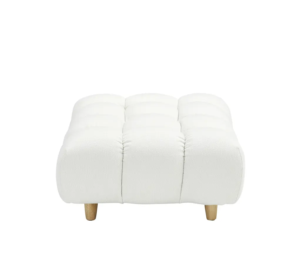 120 Inches Long Teddy Sofa Fabric Spacious Cozy Seat Living Room fan chen furniture