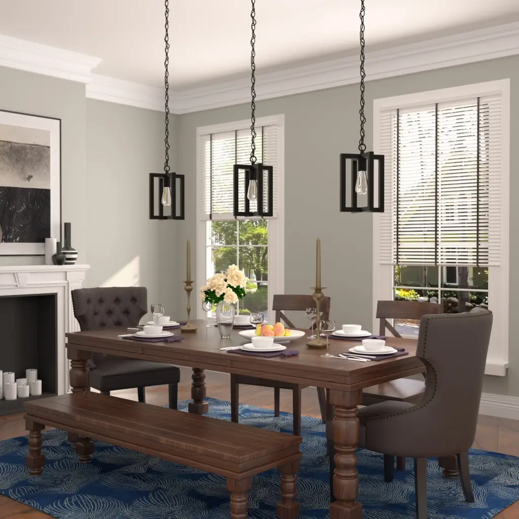 1 Light Living Room Alloy Metal Lantern Dimmable Farmhouse Pendant UL Certified acroma
