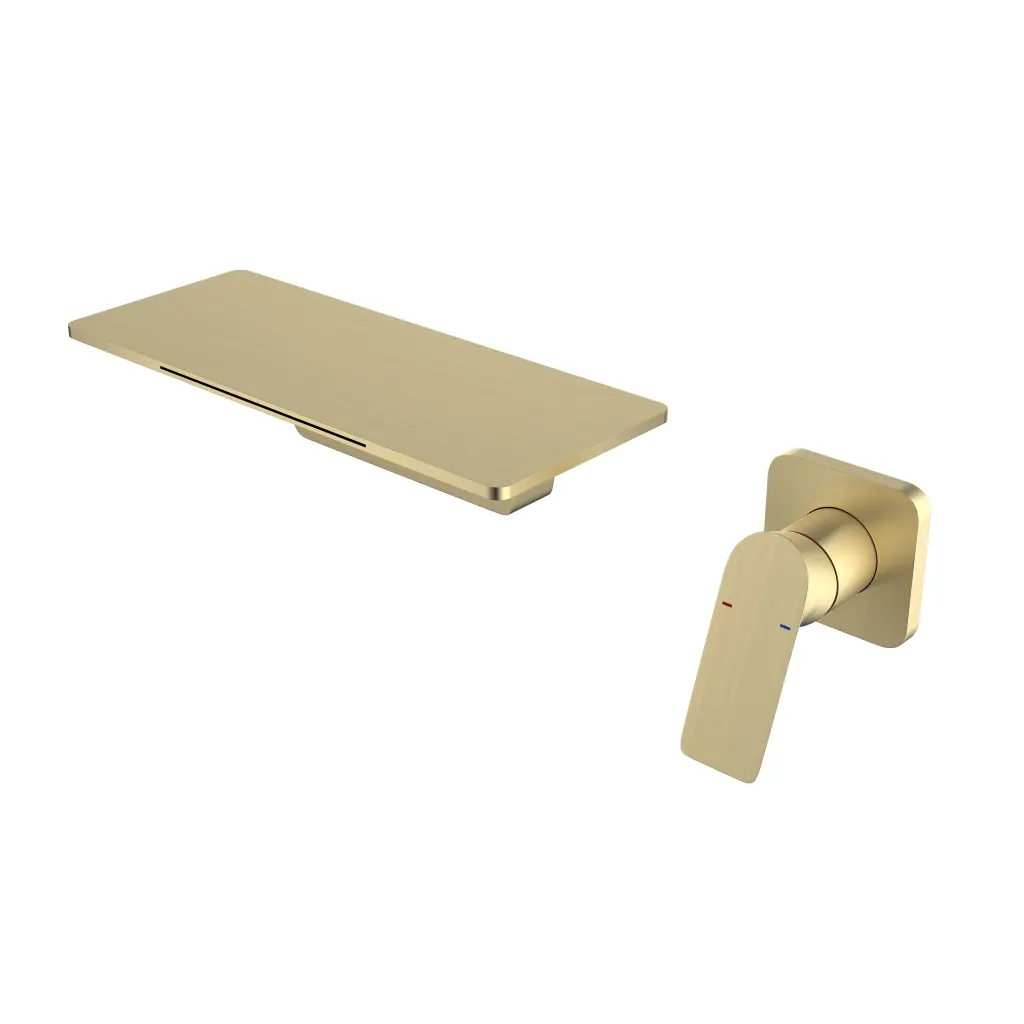 Waterfall Bathroom Sink Faucet Precious Metal Copper Alloy Modern Basin Tap rnb