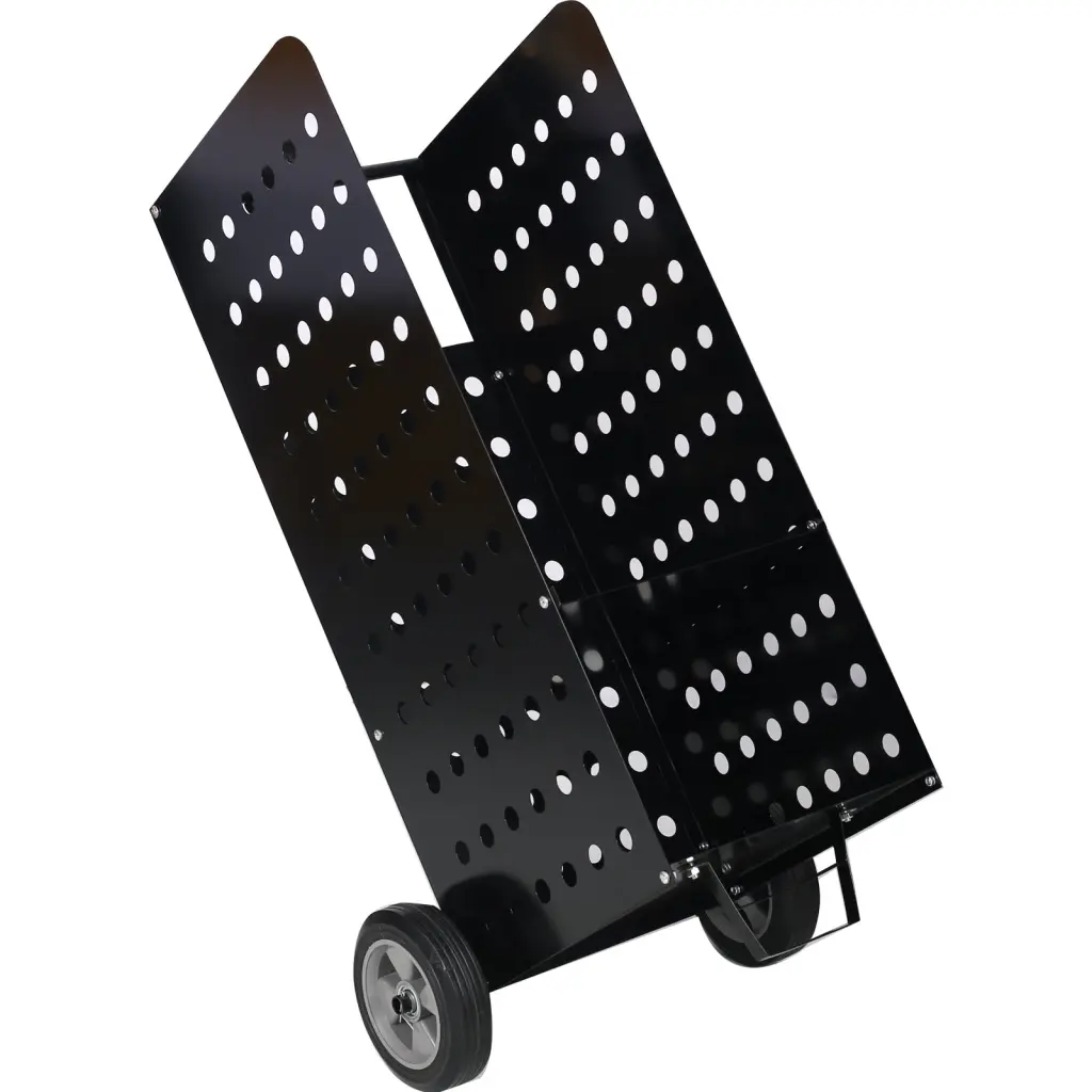 Firewood Shopping Basket Fireplace Log Rolling Basket Timber Rack Heavy Duty Indoor g-h