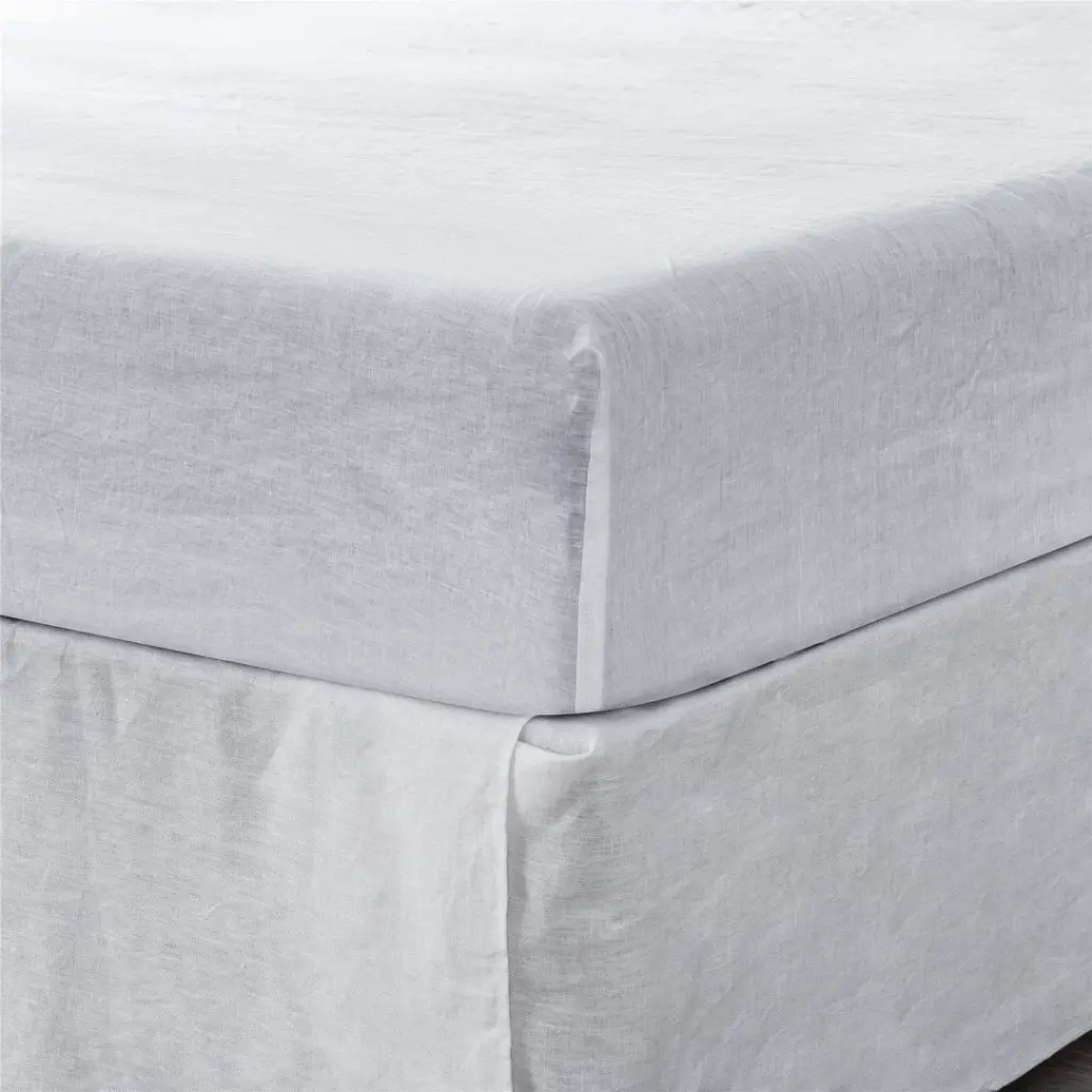 King Fitted Sheet 1 Piece Linen Bed Sheets Hotel Quality King Size real linen