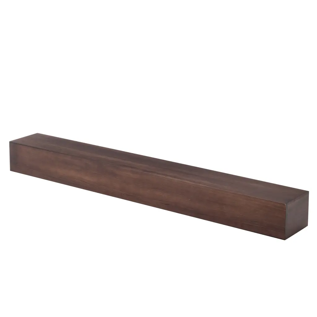 72 Inch Fireplace Mantel Wooden Wall Mounted Floating Shelf 8 Inch Deep hortus oasis