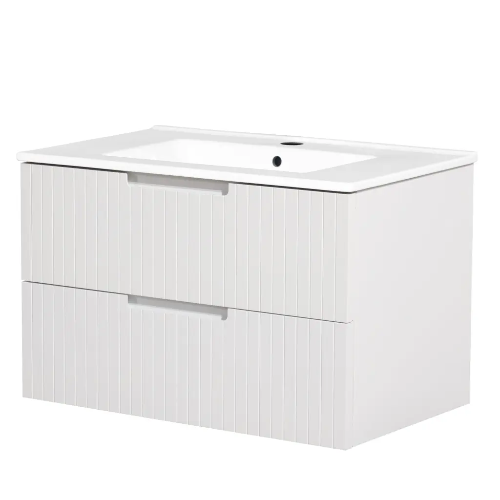 30 Inch Floating Bathroom Vanity Ceramic Sink Bundle Set - Modern Bathroom Storage like it