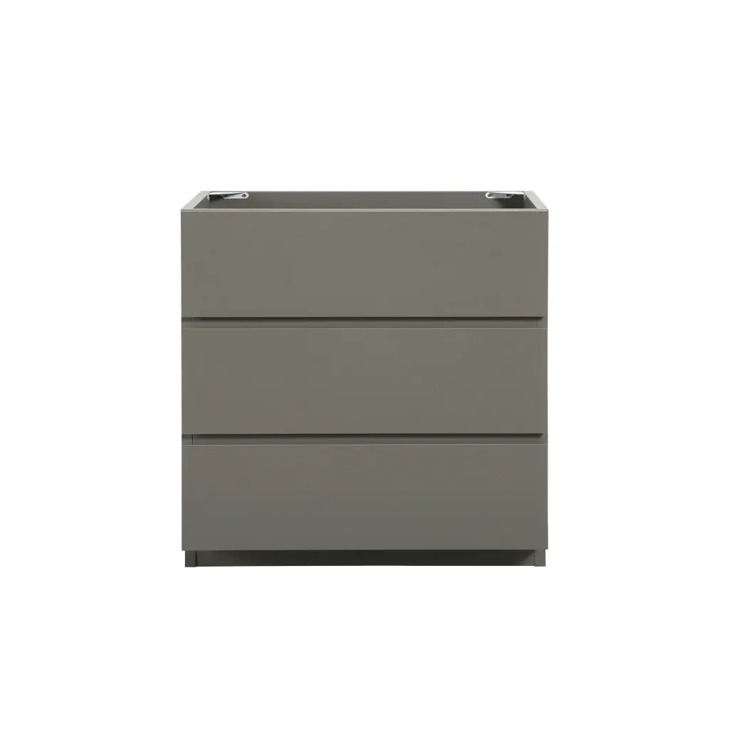 Alice 30F 102 Floor Cabinet Without Basin Gray Three Drawer Storage abay home