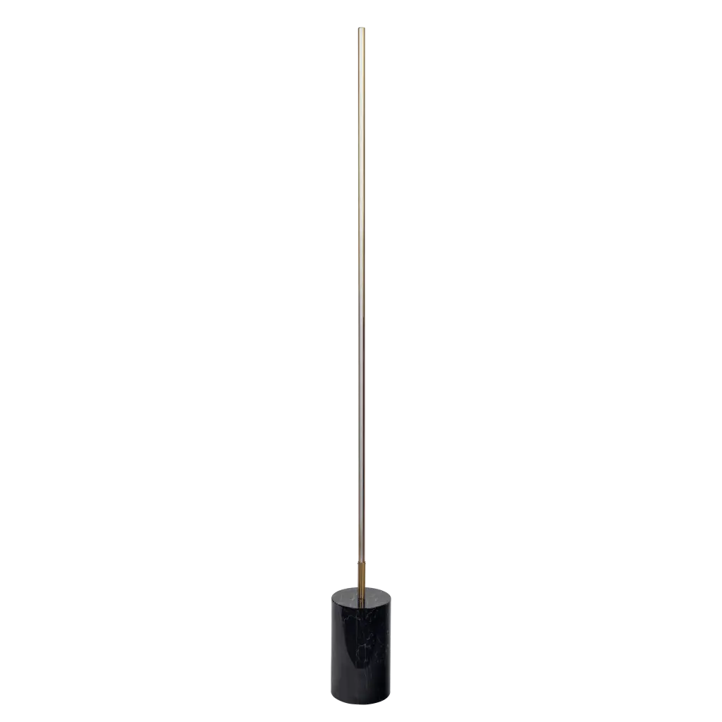 Prism Brassed Gold LED Floor Lamp Faux Marble Base and On Off Switch ashcroft furniture