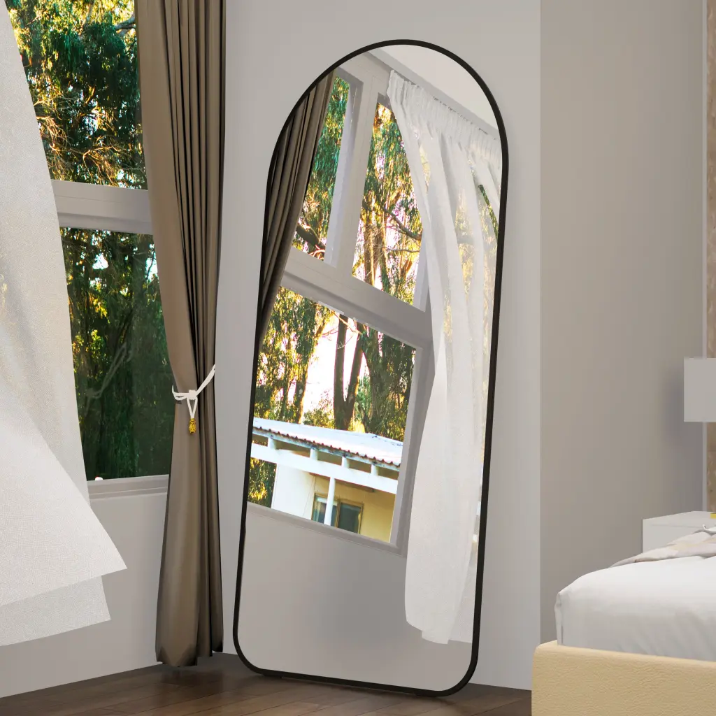 Arch Full Length Mirror 71 Inch Big Full Body Mirror Bedroom Oversized Decor beautme