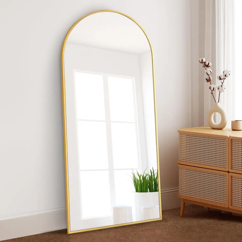 Dolonm 71X24 Inch Arch Full Length Mirror Modern Design Standing Floor Mirror t2956