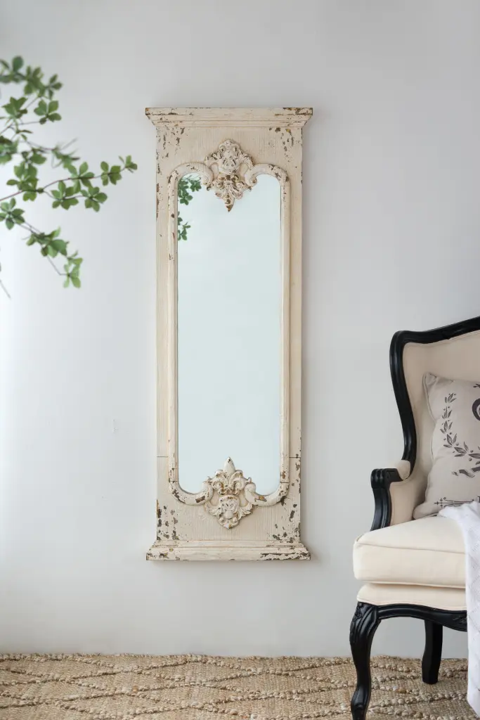 21.5x59 Inch Full Length Mirror Solid Timber Frame w2078