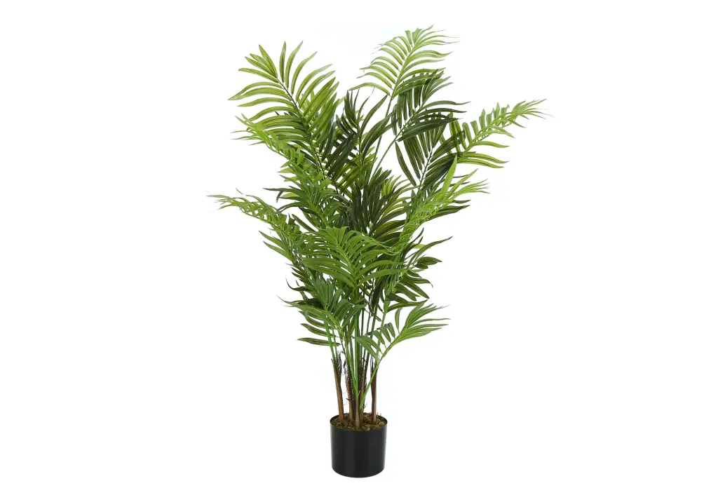 47 Inch Tall Artificial Areca Palm Tree Indoor Faux Floor Plant 8th street living