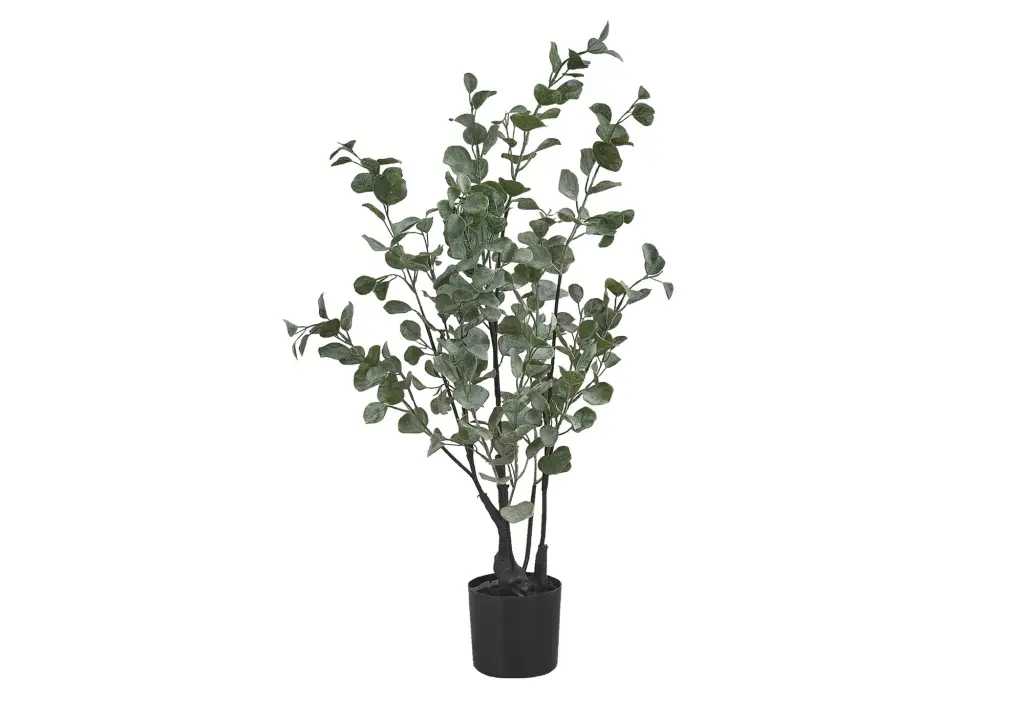 35 Inch Tall Artificial Eucalyptus Tree Indoor Floor Decor 8th street living
