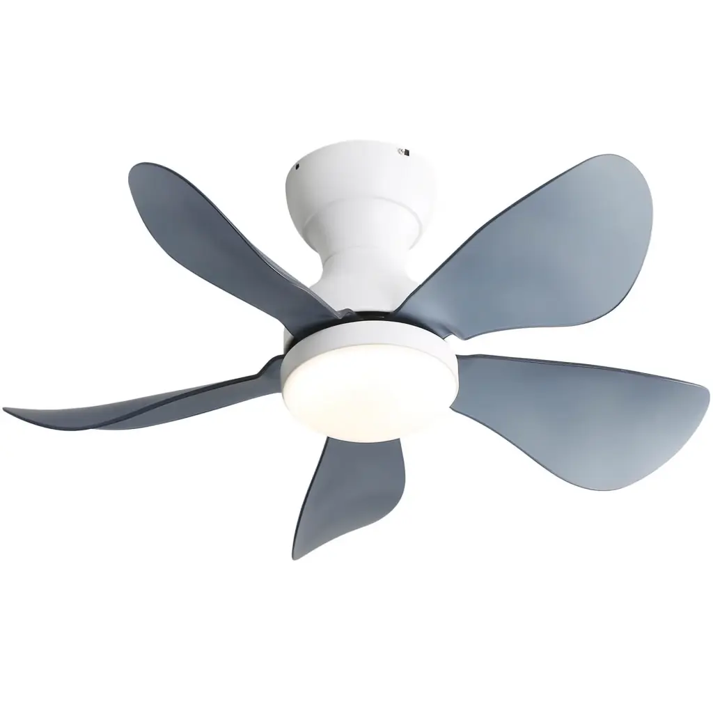 29 Inch Small Flush Mount 5 Reversible ABS Blades LED Dimmable Light Modern Ceiling Fan