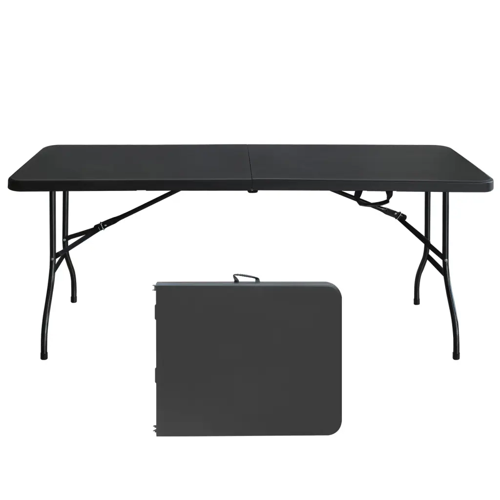 6Ft Folding Table Portable Polymer Table Camping Picnics Parties mgsport