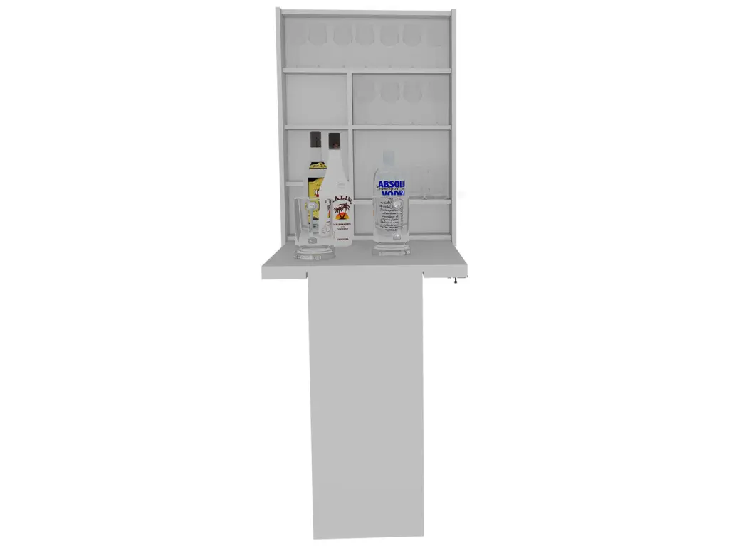 Dalton Collapsible Table Base and Shelves White Desk Top Stationery Mode rta muebles colombia
