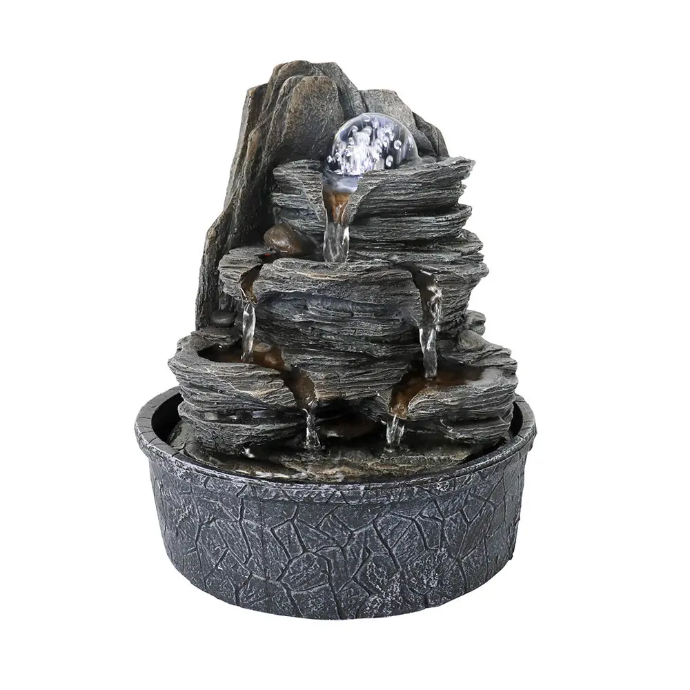 9.8 Inches Indoor E-reader Fountain Cascading Fountain LED Light w2181