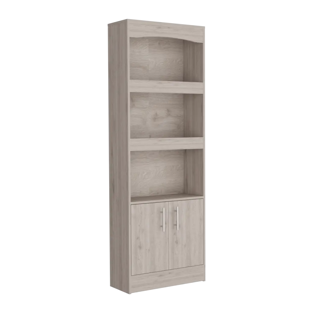 Durango Bookcase Three Shelves Double Door Cabinet Freestanding Storage rta muebles colombia