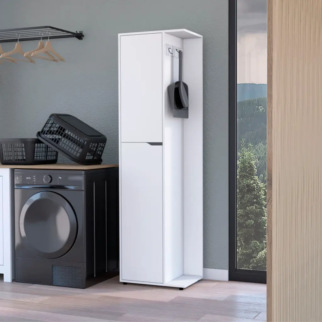 White 2 Door Cabinet Freestanding 3-4 Shelves White Primary Living Room Storage furniture max