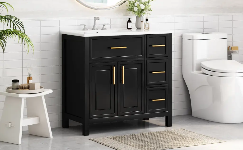 36 Inch Bathroom Vanity Sink Top And Two Doors rnb