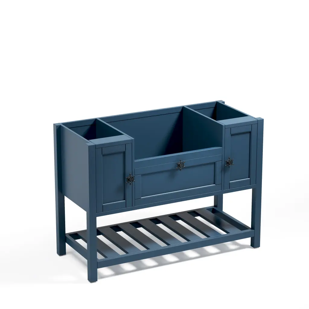 Solid Timber Bathroom Vanity Without Top 48 Inch W X 20 Inch D X 33.6 Inch H w928 dongtu group
