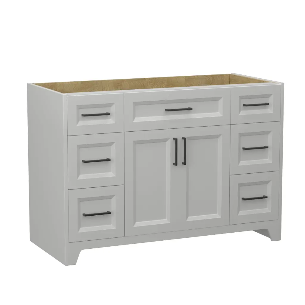Solid Timber 48 Inch Bathroom Vanity Without Top Sink, Modern Design w995 bestgo
