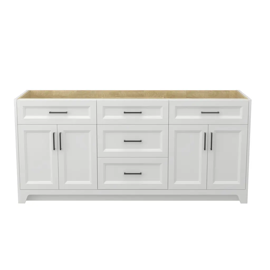 Solid Timber 72 Inch Modern Bathroom Vanity Without Top Sink w995 bestgo