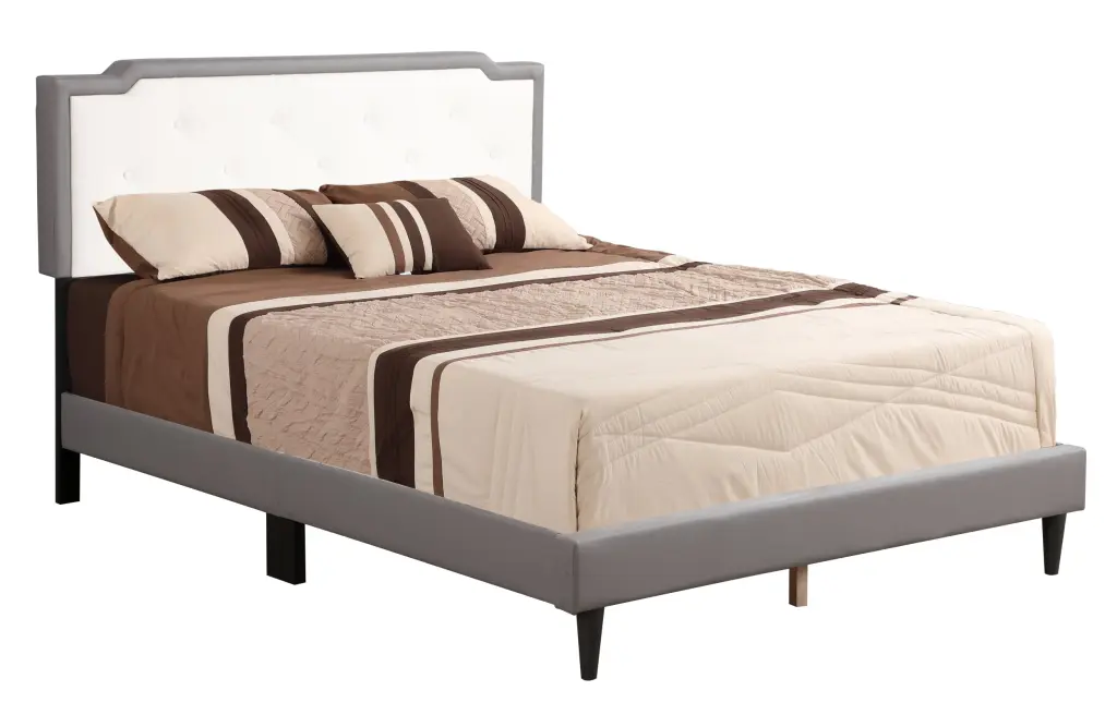 Deb G1121 Full Bed All One Box Light Grey Full Foam Mattress glory furniture