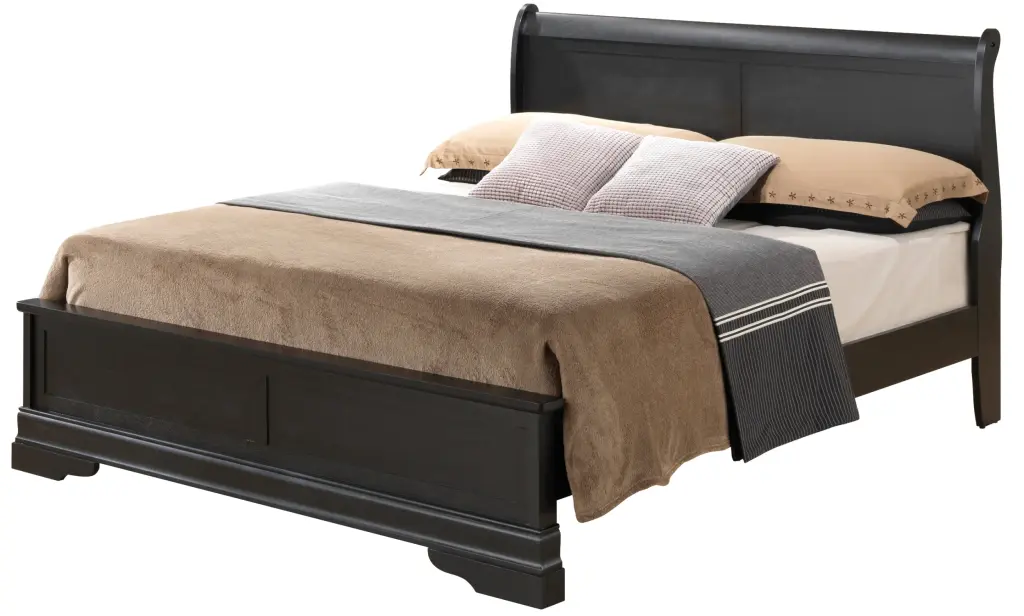 Louis Phillipe G3150E FB3 Full Bed Black Black Particle Board glory furniture