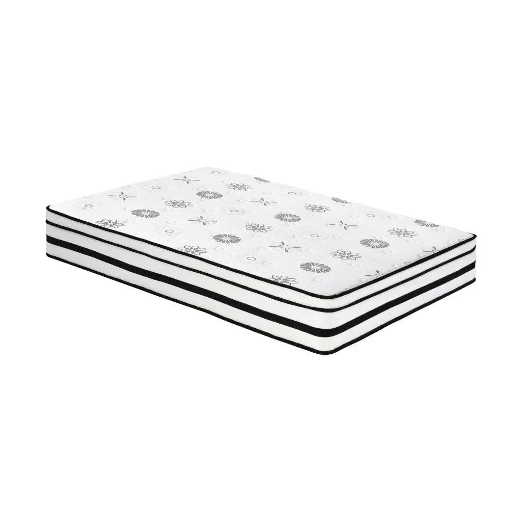 12 Inch Full Mattress Highly Quilted Cover Hybrid Mattress White Plus Size kanepe