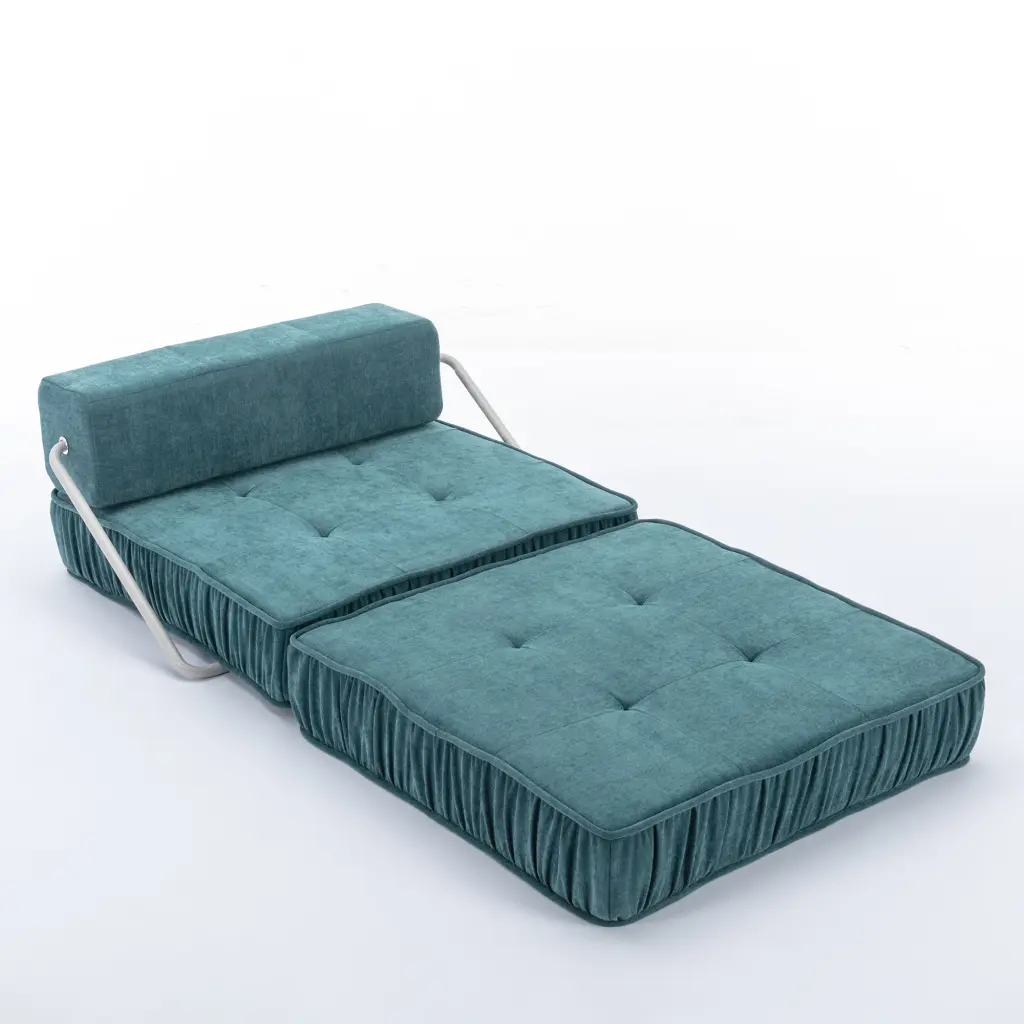 Folding Sofa Bed Futon Sleeper Chair Convertible Chair Floor Couch Small Spaces rnb