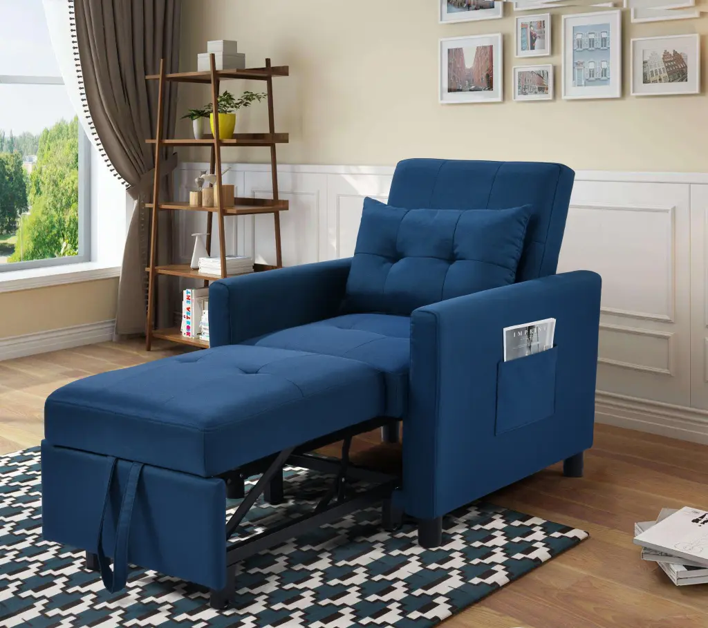 3 1 Convertible Futon Sofa Bed Customizable Backrest Single Sofa fullbarn e-commerce