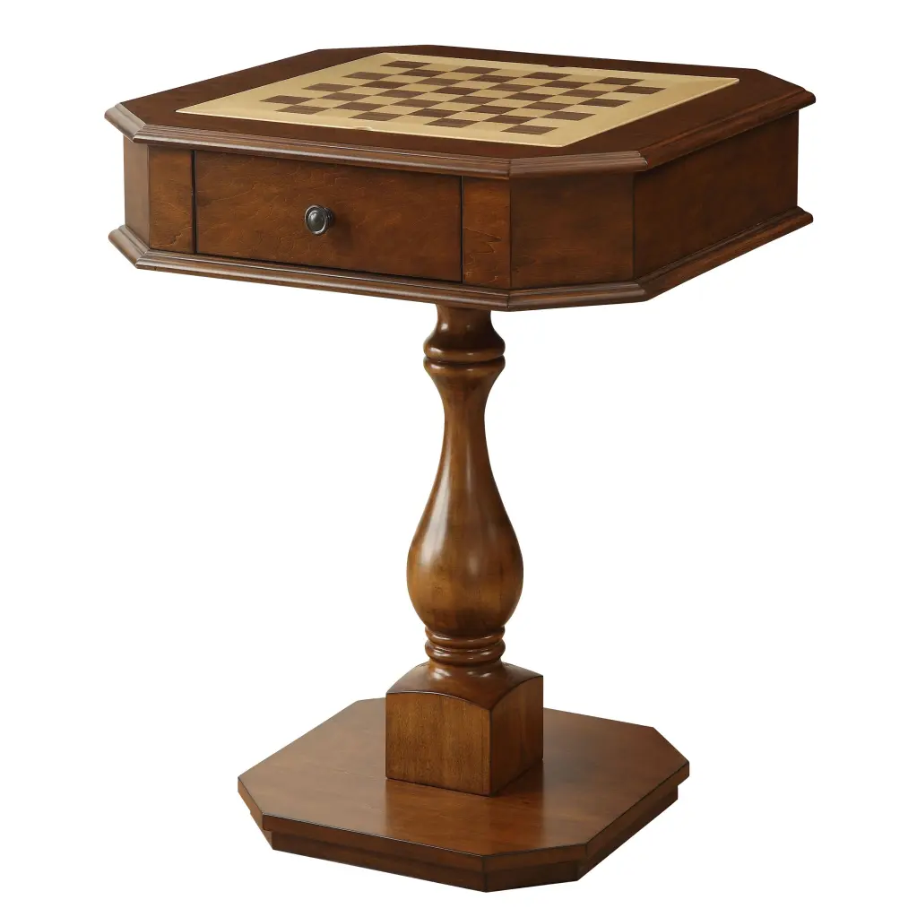 Cherry Game Table 2 Drawers Traditional Timber Game Room Furniture furniture max