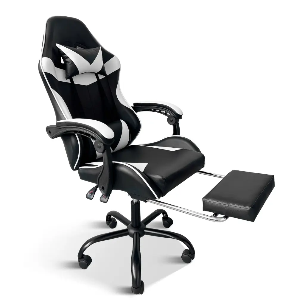 Yssoa Racing Video Game Chair Backrest And Seat Height Adjustable Recliner Gaming Chair w1134dhs