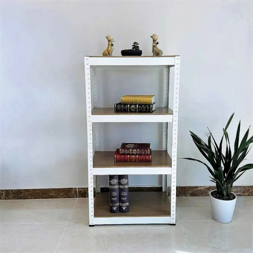 4 Tier Heavy Duty Customizable Garage Storage Shelving grainbuds-y