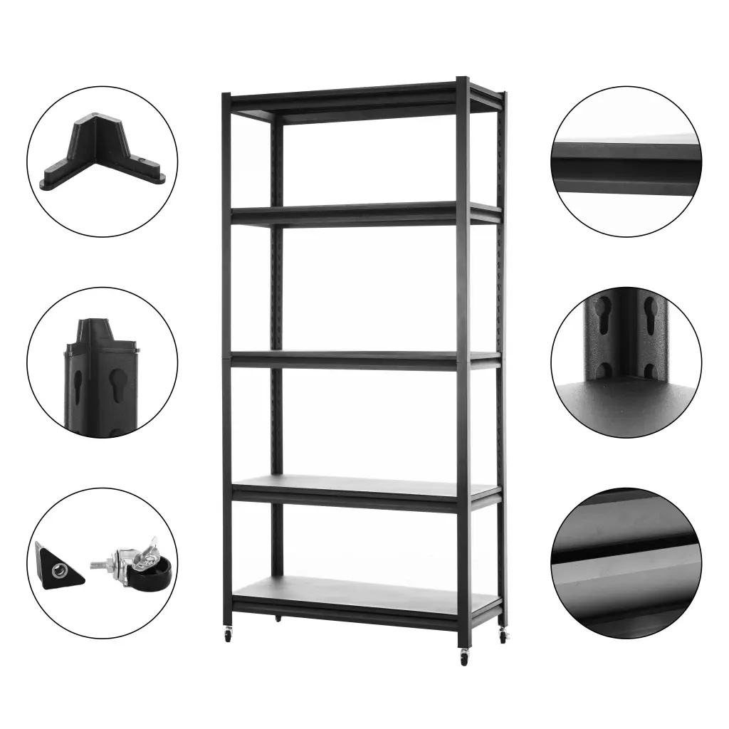 Storage Shelves 5 Customizable Levels Heavy Duty Garage Shelving luggage home