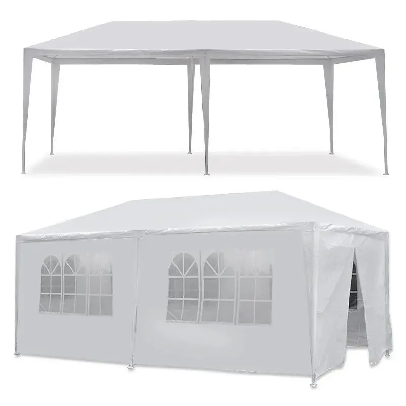10X20 Feet Outdoor Garden Gazebo Wedding Party Tent Canopy Marquee 6 Sidewalls sunlight store