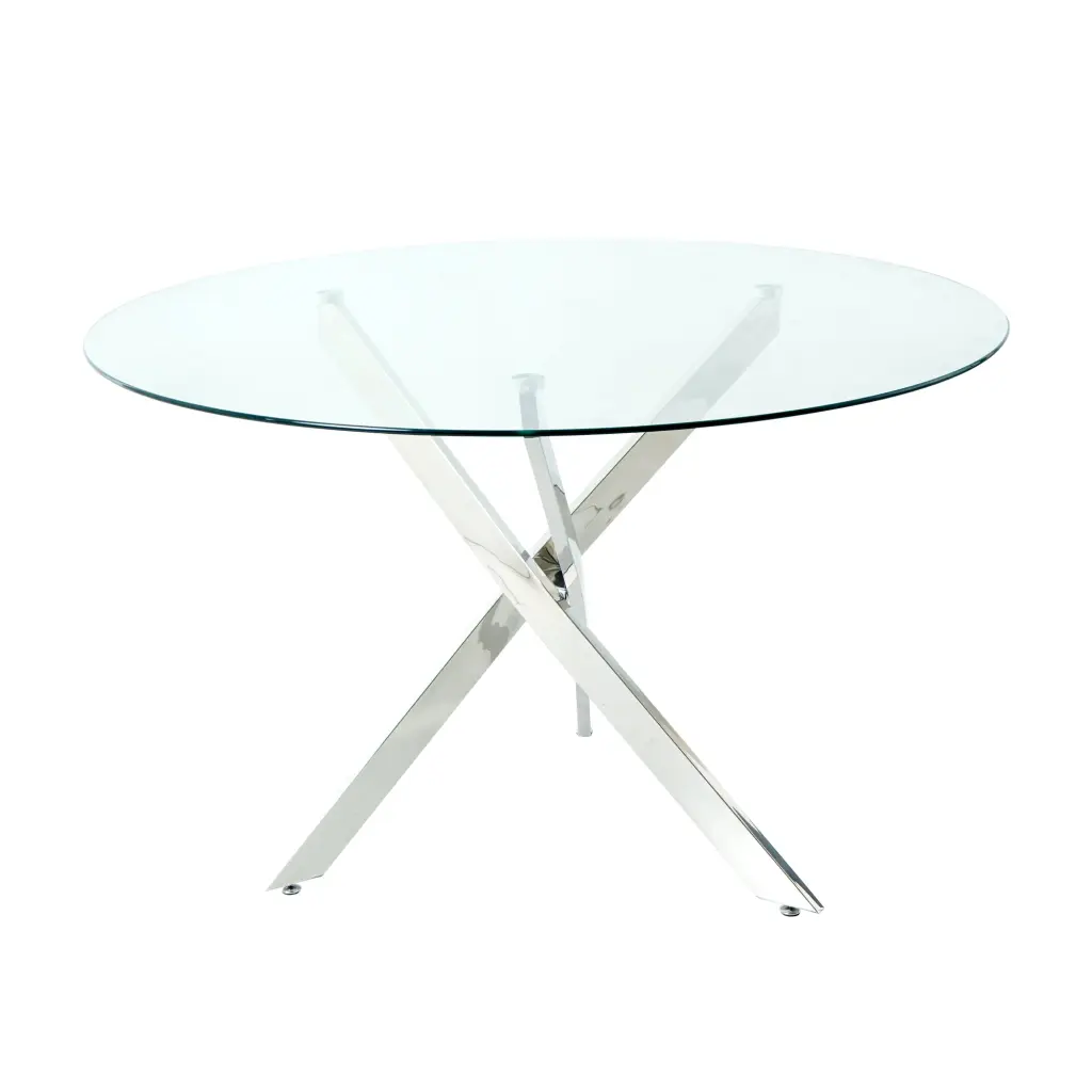 AC140 T CR Dia1200x765x8mm Clear Tempered Crystal Glass Table Top youngmagic