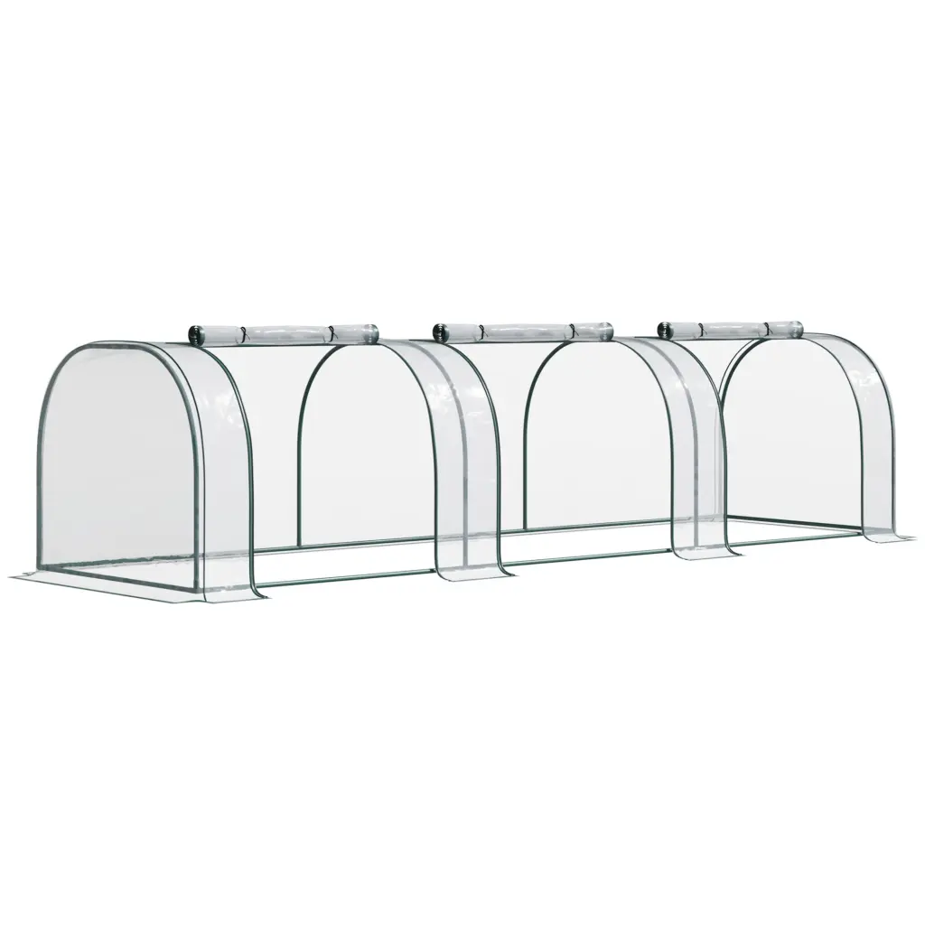 Outsunny 11x3x2.5 Foot Mini Greenhouse Travel-friendly Tunnel Greenhouse aosom business