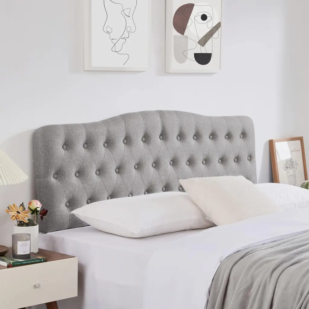 Upholstered Twin Headboard Button Tufted Gemstone Adjustable Bed Frame xichen indoor furniture co.- ltd