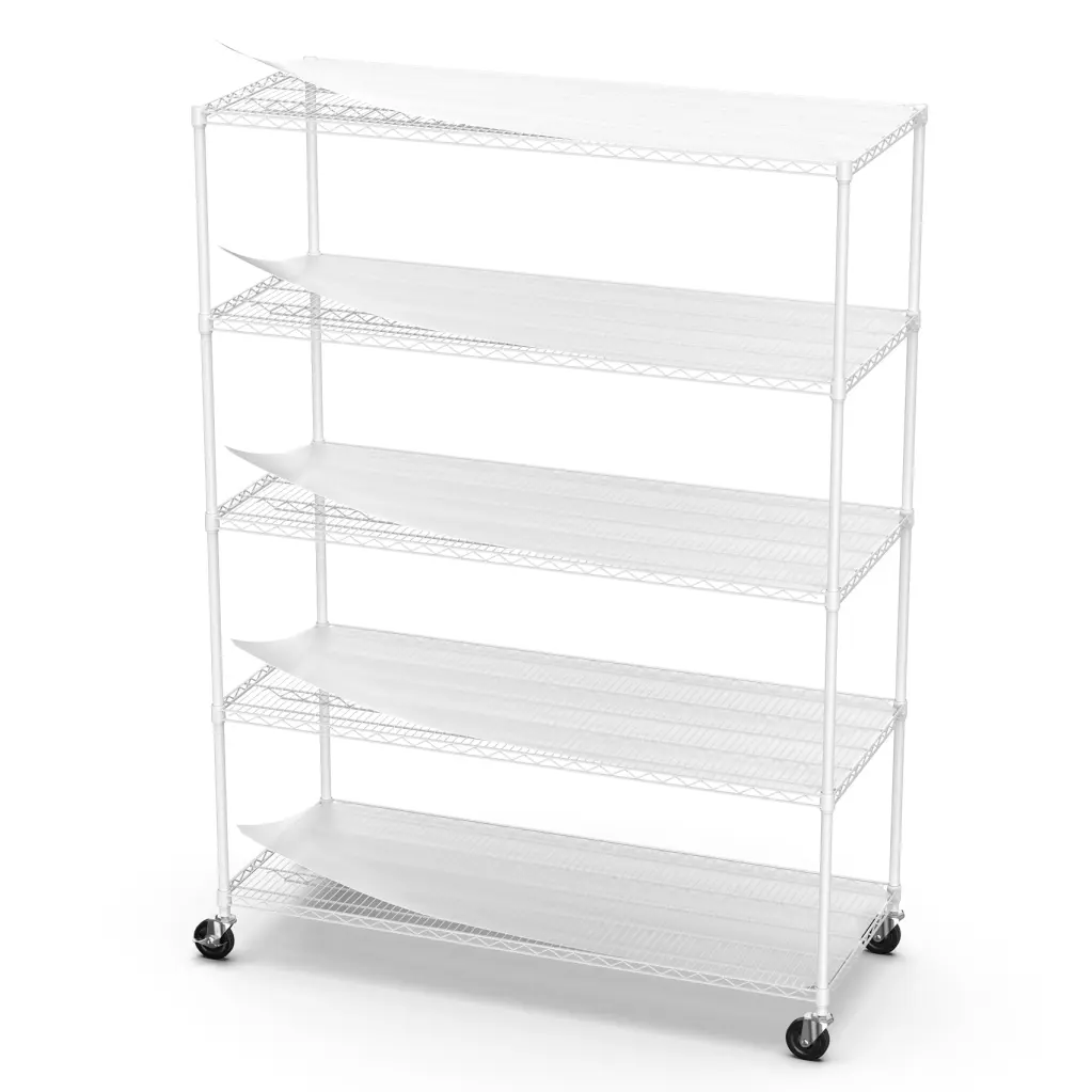 5 Tier 7500Lbs Heavy Duty Customizable Storage Rack Metallic Shelf Garage like it