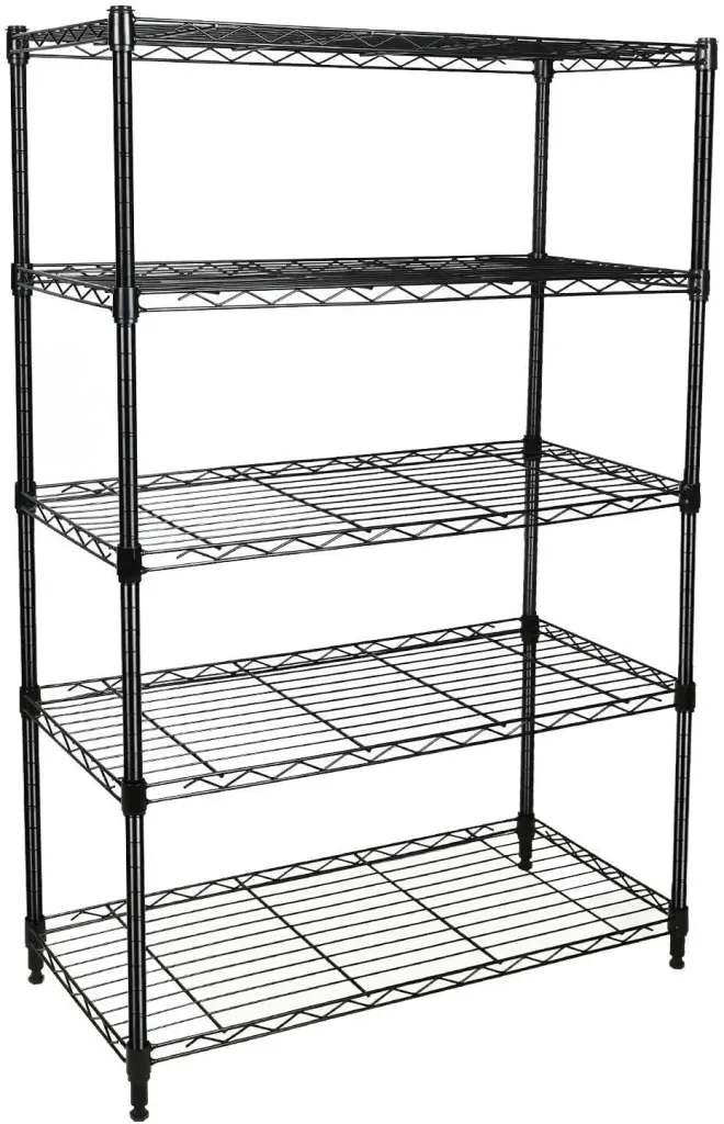 Effortless Deluxe Heavy Duty 5 Shelf Shelving Unit 29x14x61 Inches w1134dhs