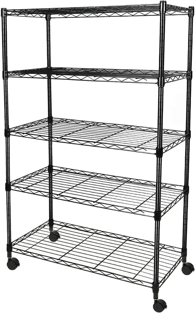 Heavy Duty 5 Shelf Shelving Unit 1250Lb Capacity 29.92 Inch Depth w1134dhs