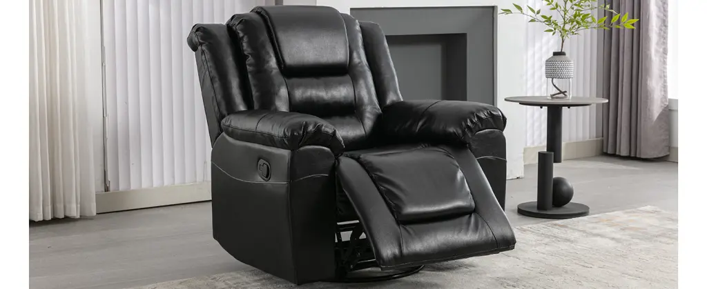 360 Swivel and Rocking Home Theater Recliner - Manual Recliner Chair Cup Holder rnb