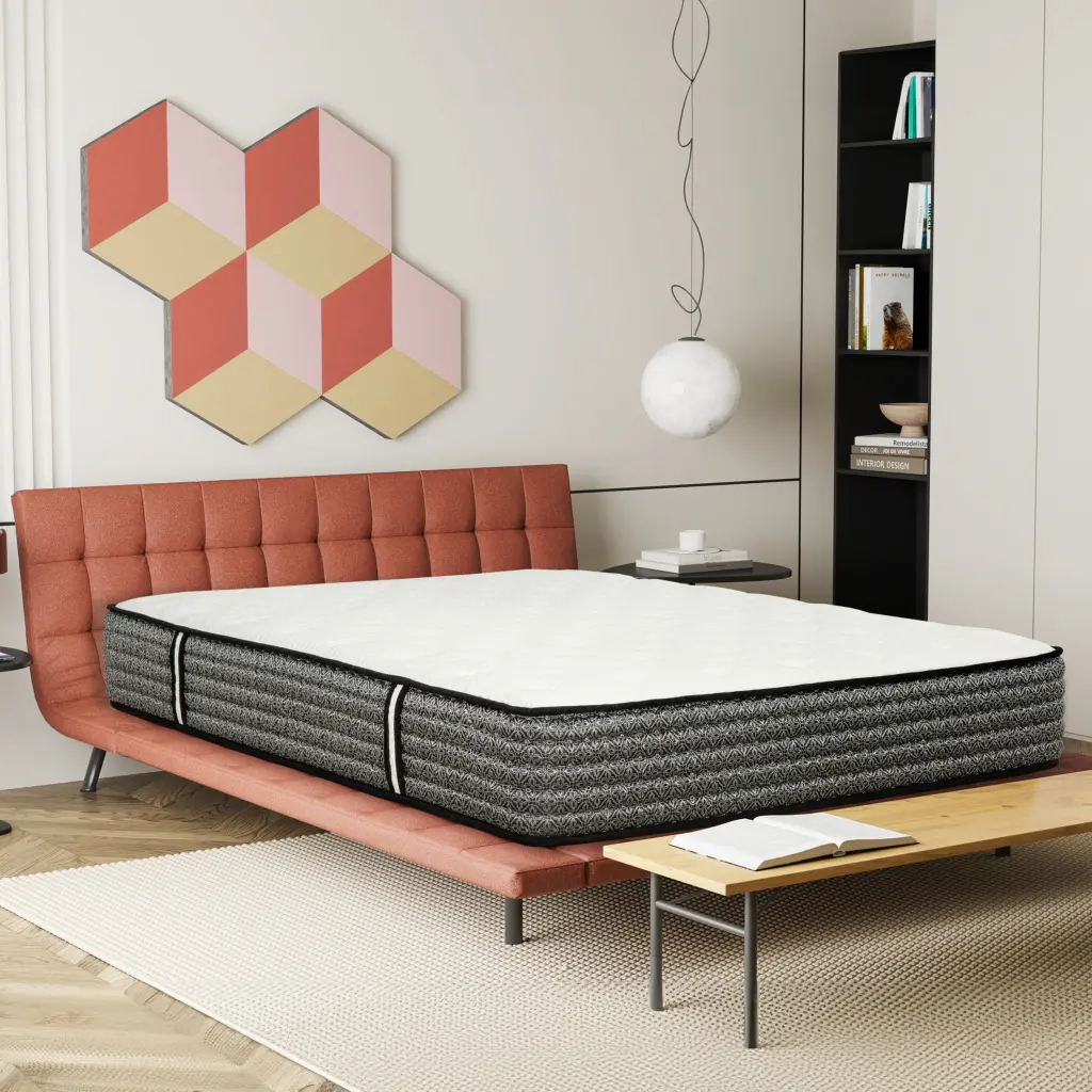 Luxury 12 . Cal King Dimensions Pocket Coil Hybrid Bedding, Plush Gel Memory Foam kanepe