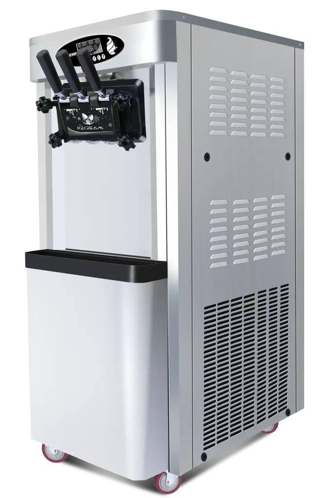 Professional Grade Vertical Ice Cream Machine 25-30L H Production Volume hengbo store