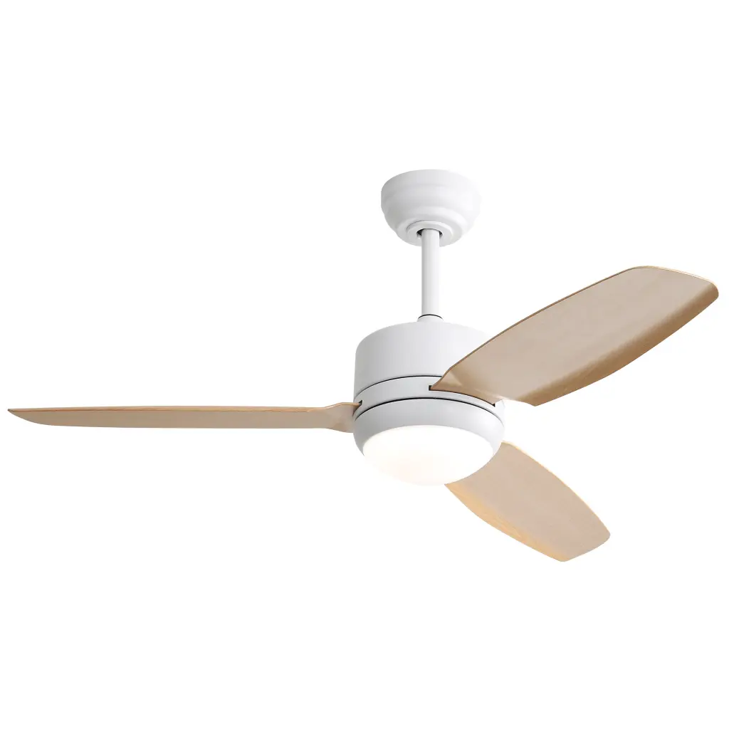 46 Inch Ceiling Fan Lights 3 ABS Blades 6 Speed DC Motor Remote Control Bedroom