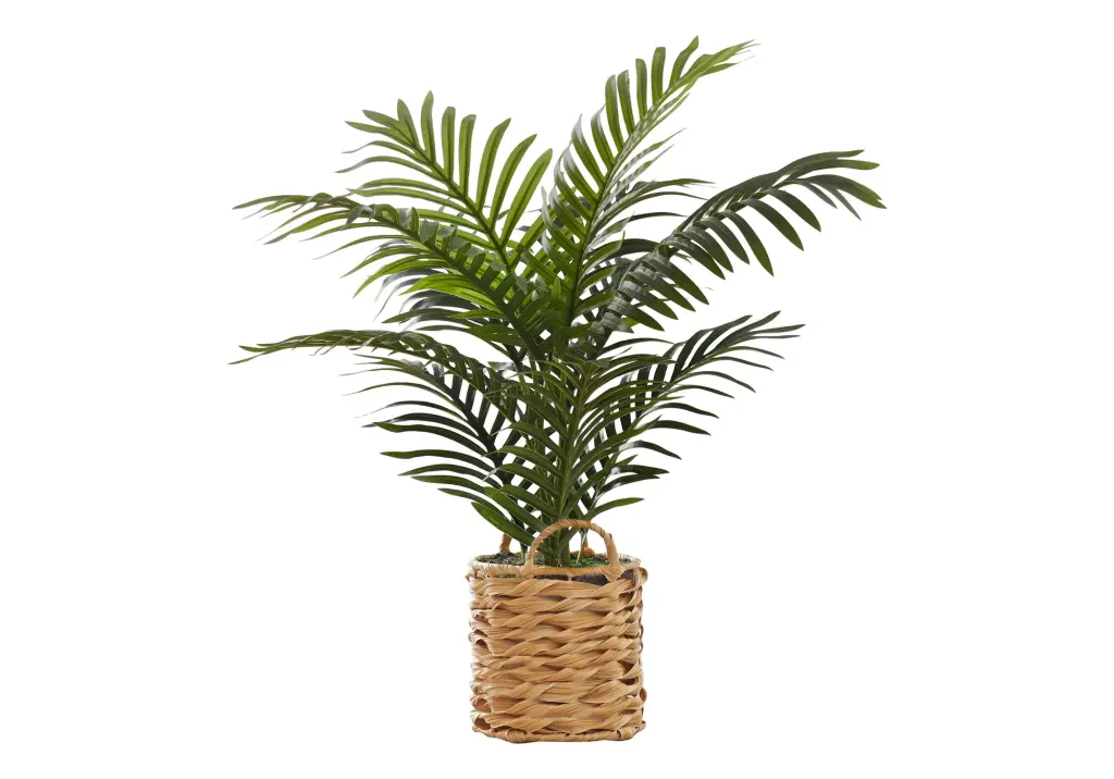 24 Inch Tall Artificial Palm Plant Indoor Faux Floor Decor 8th street living