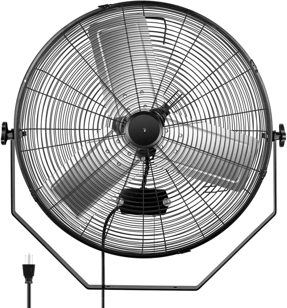 24 Inch Industrial Wall Mount Fan 3 Speed Commercial Ventilation w1134dhs