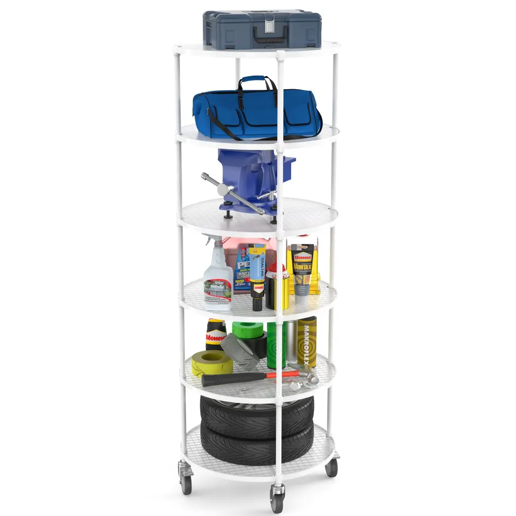 30In YXJ W LKJ White Ferrous Metal Polymer Durable Industrial Shelf like it