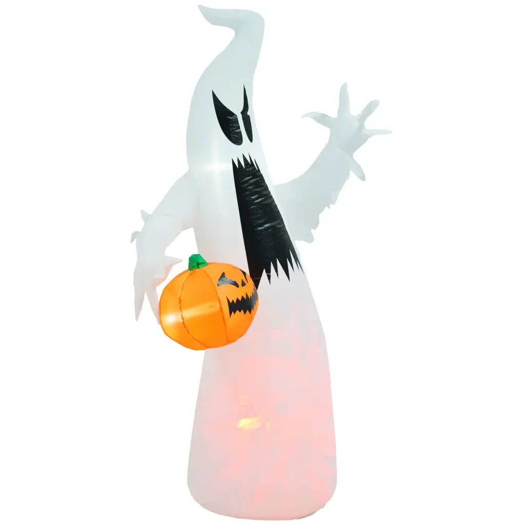 Homcom 5.9 Ft Halloween Inflatable Outdoor Decoration Ghost Pumpkin aosom business